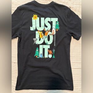 Nike Kids Black 'Just Do It' Graphic Tee